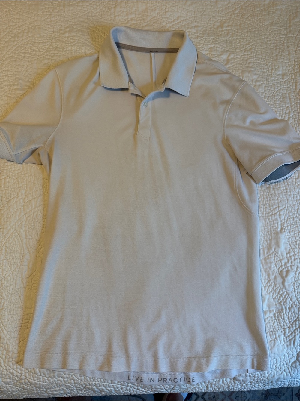 Lululemon White Polo Shirt